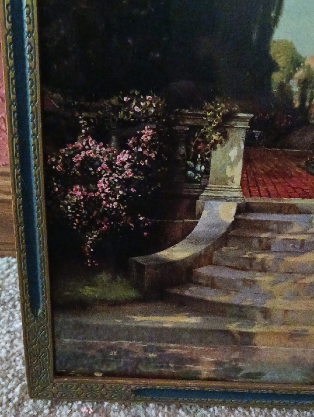 Vintage~ R Atkinson Fox- Villa Series "The Sunny South" Framed Art Deco Print - Picture 7 of 13